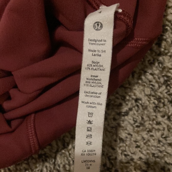 Lululemon base pace high rise running tight 28” brushed nullchanging - Picture 6 of 6